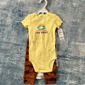 NWT! Carter's Shark 3 Piece Set 12 Months